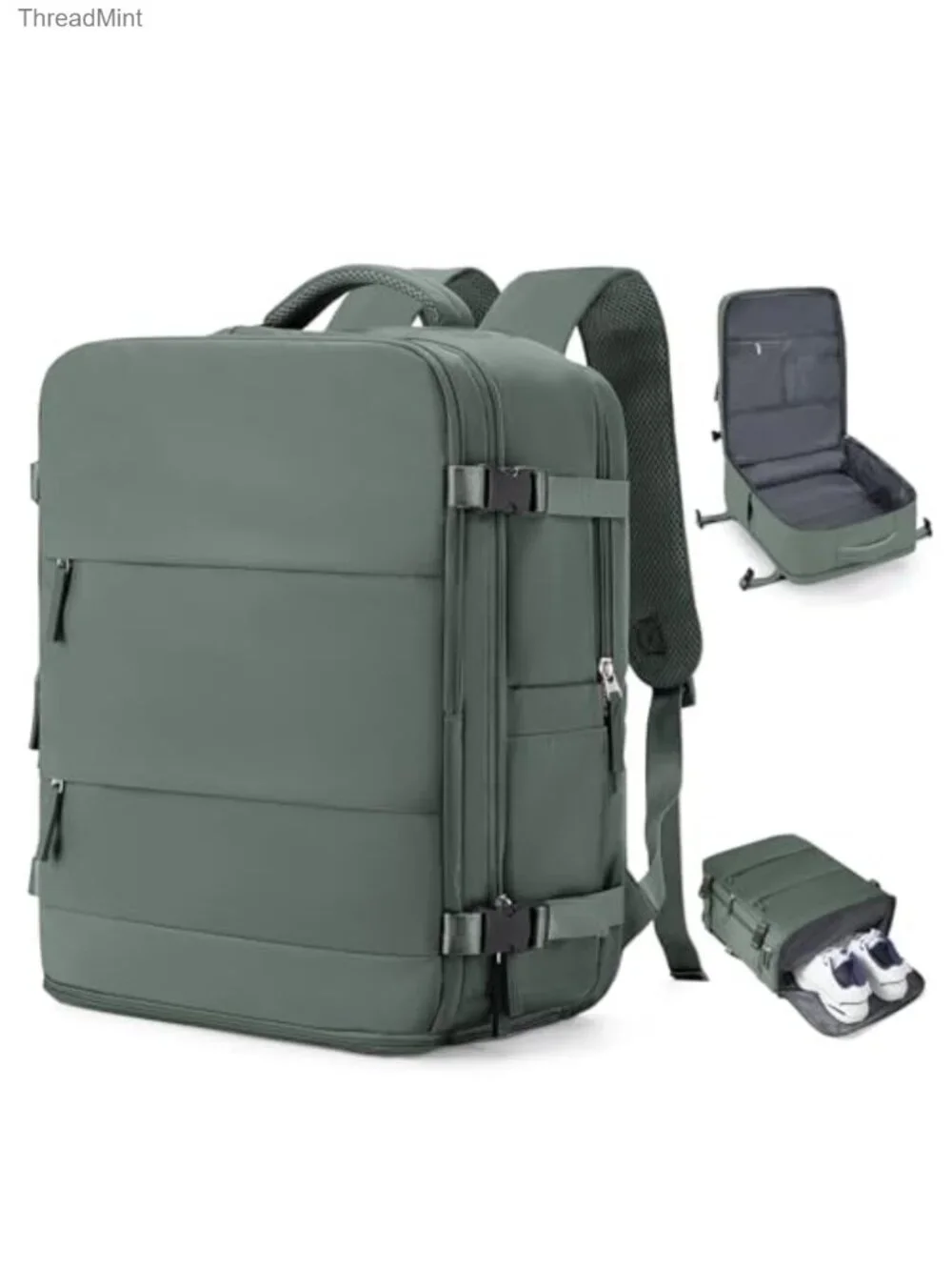 Large Waterproof Polyester Travel Backpack Carry On Laptop Gym Daypack